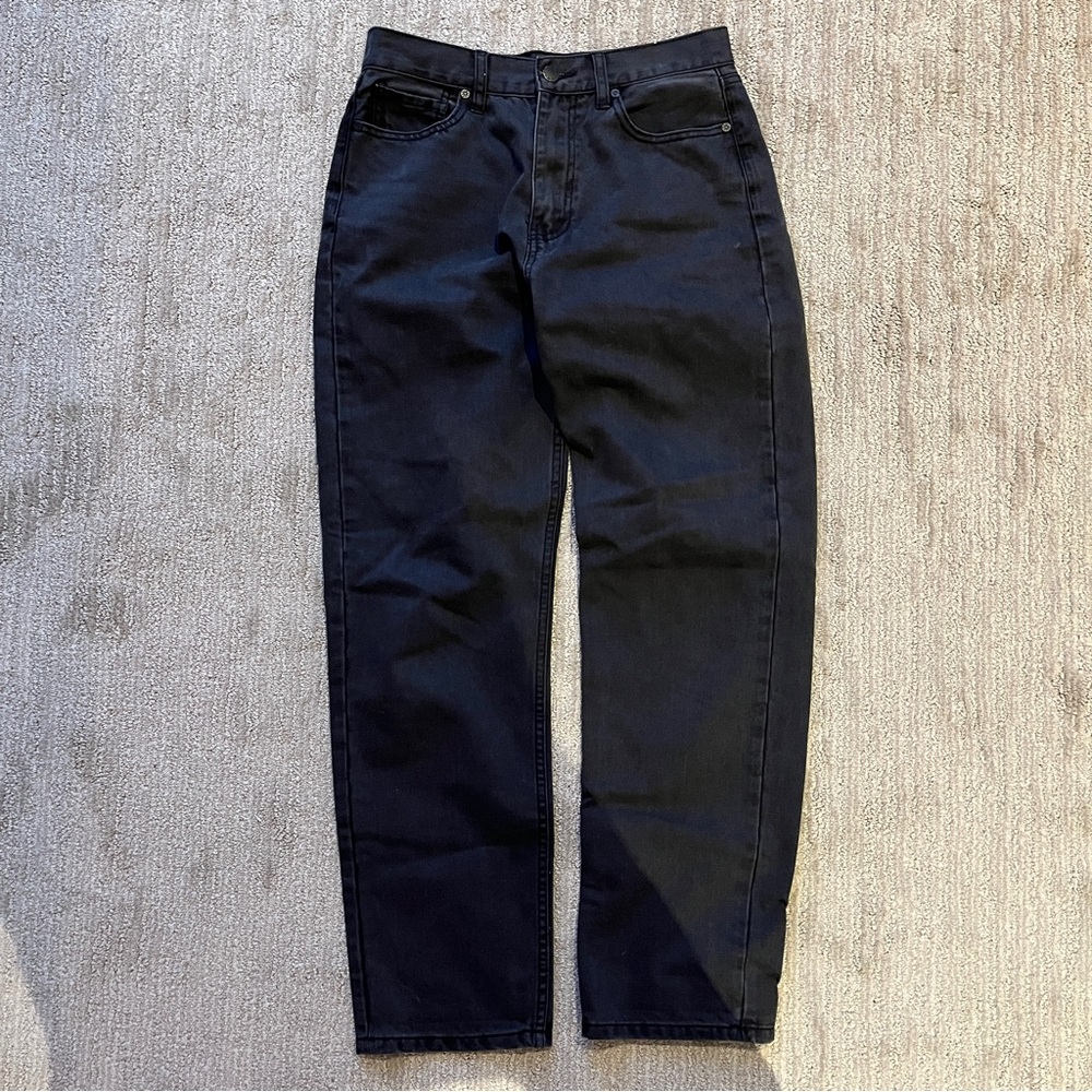 UNIF High Waisted Straight Dark Jeans